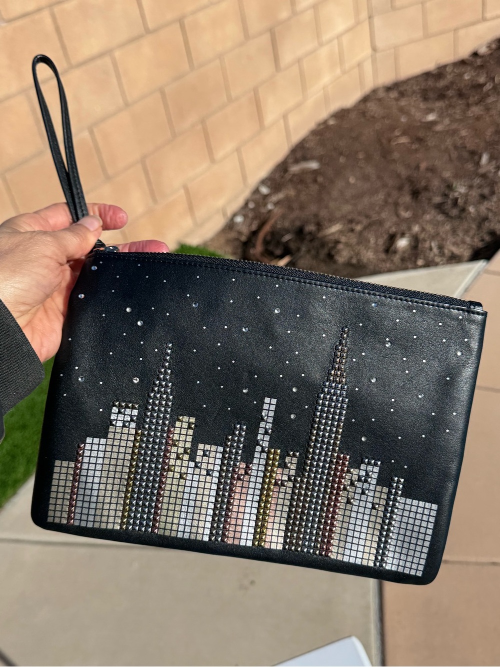 Kate Spade Glitzy Ritzy Skyline Willa clutch NEW with Dust bag - Picture 12 of 15